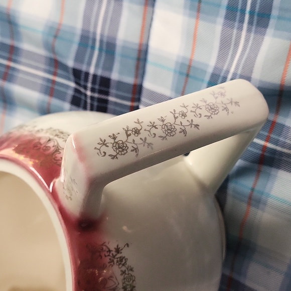 Vintage Warranted 22k gold large teapot home decor decoration unique handle - Picture 5 of 8